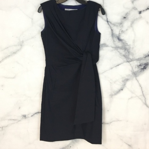 Black Diane Von Furstenberg Amara Shift Dress - Picture 1 of 5